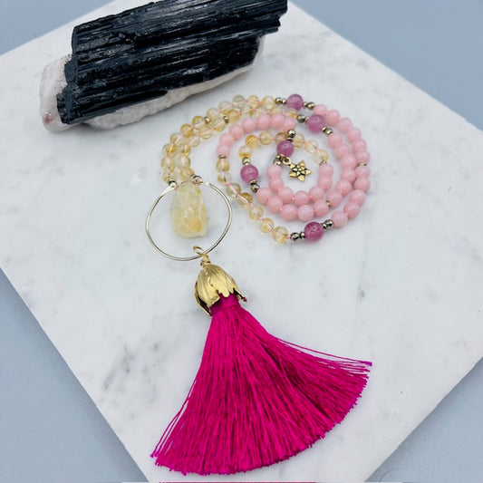 Love and Light Mid Length Mala Necklace