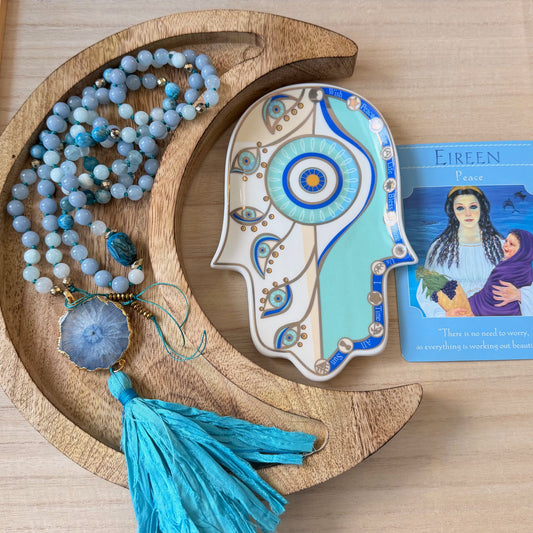 Goddess Eirene 108 Beads Mala Necklace