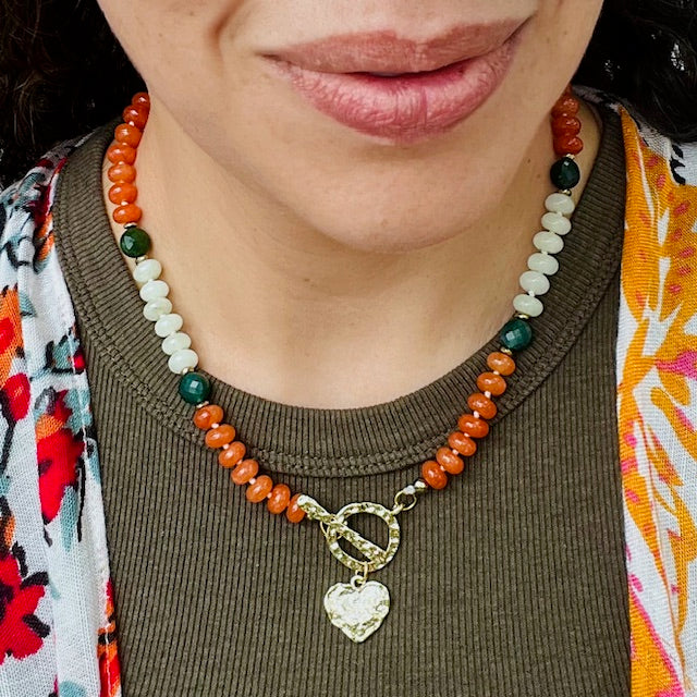 Earth's Pulse Candy Gemstone Necklace