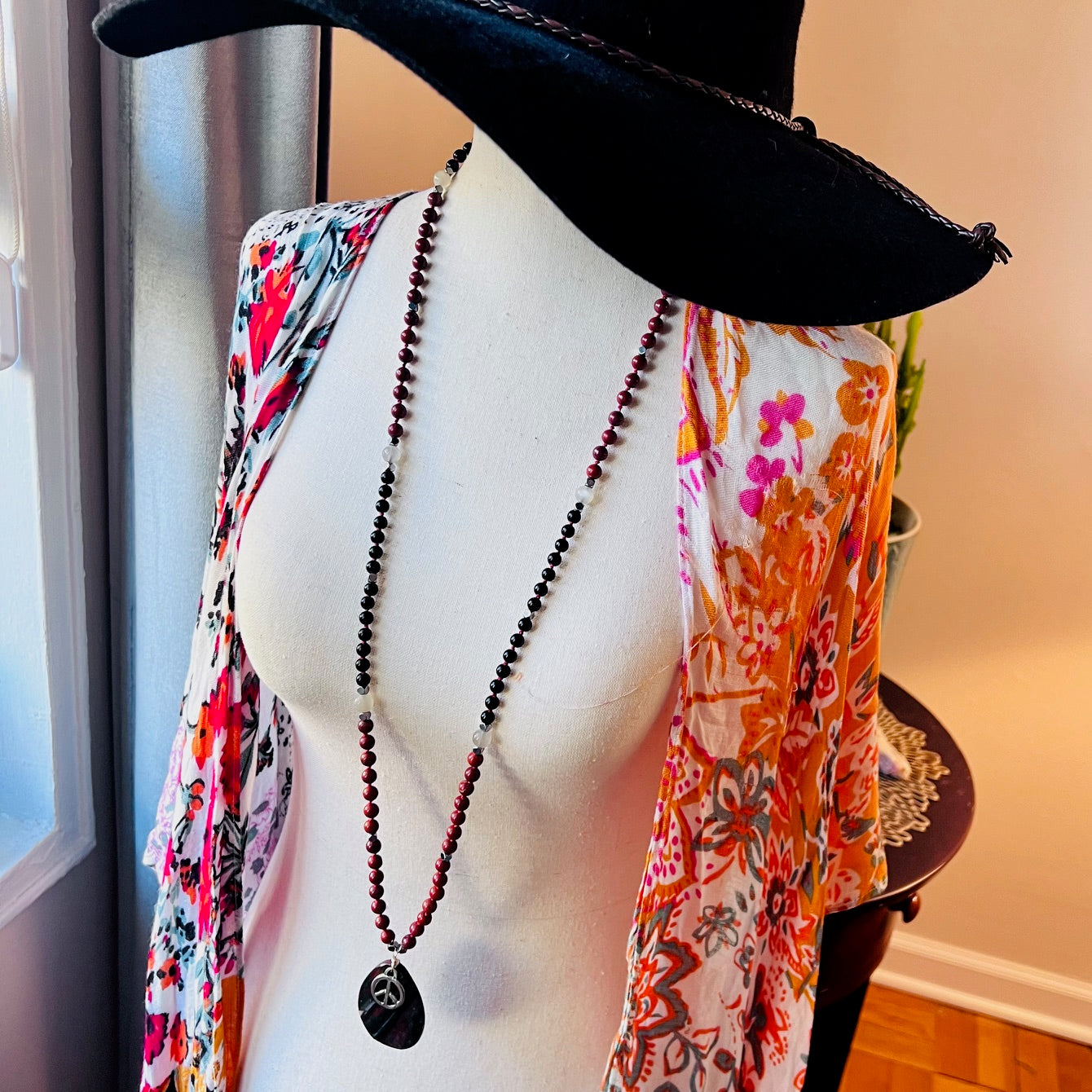 Peaceful Warrior 108 Beads Mala Necklace