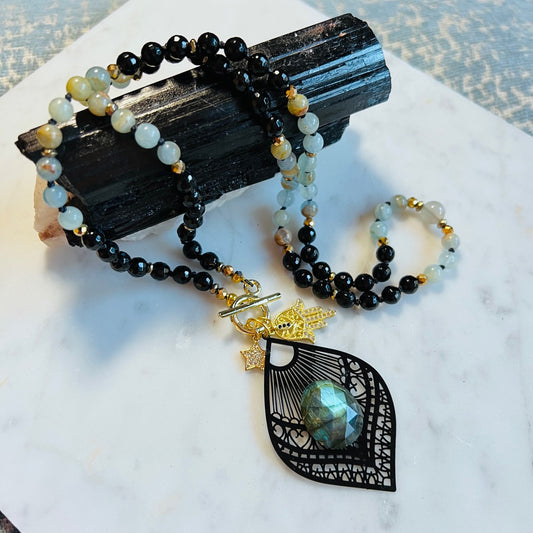 Spiritual Pathways Mid Length Mala Necklace