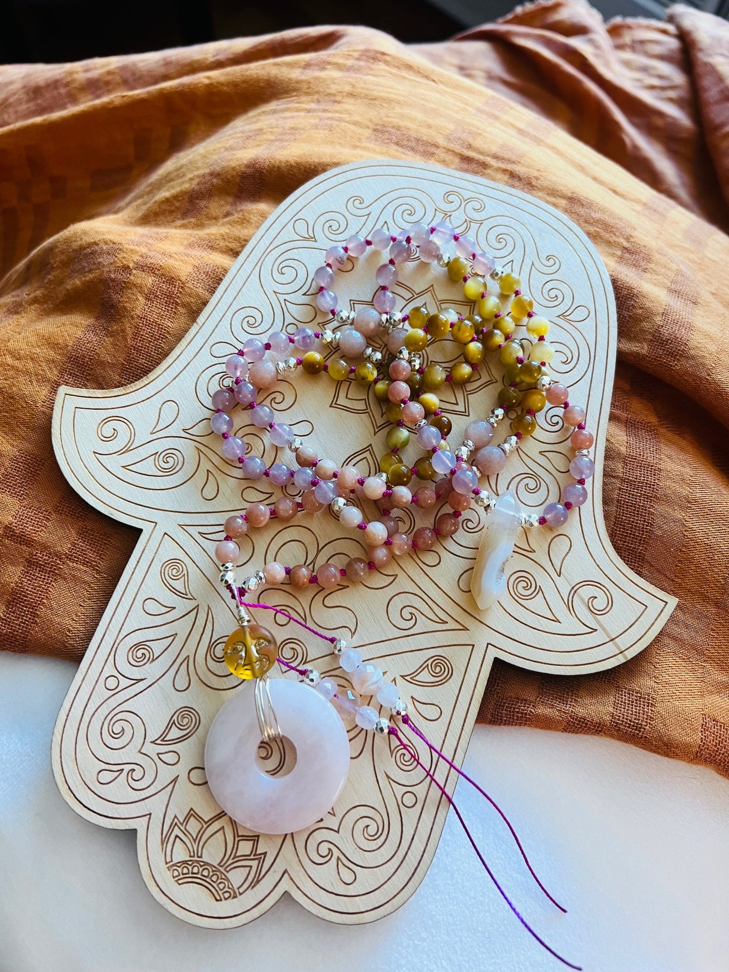 Brave Heart Mala 108 Beads Necklace
