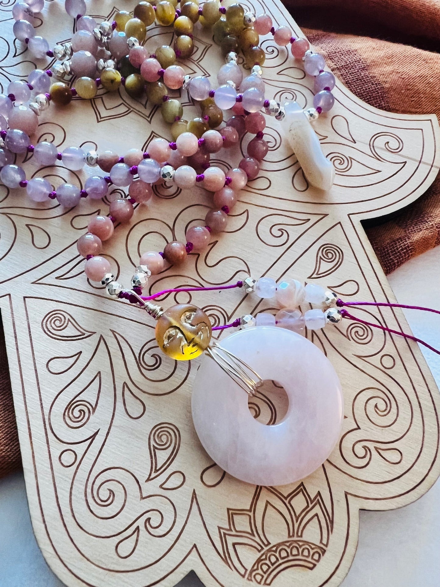 Brave Heart Mala 108 Beads Necklace