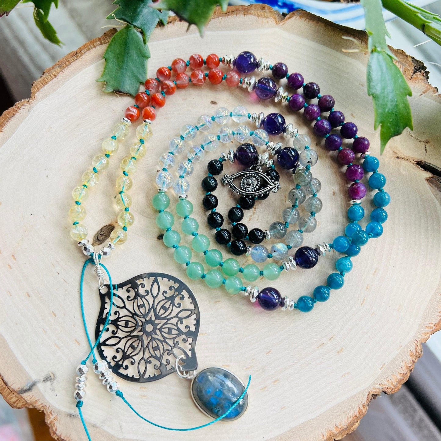 Light Work 108 Beads Mala Necklace - Mala Mia NYC