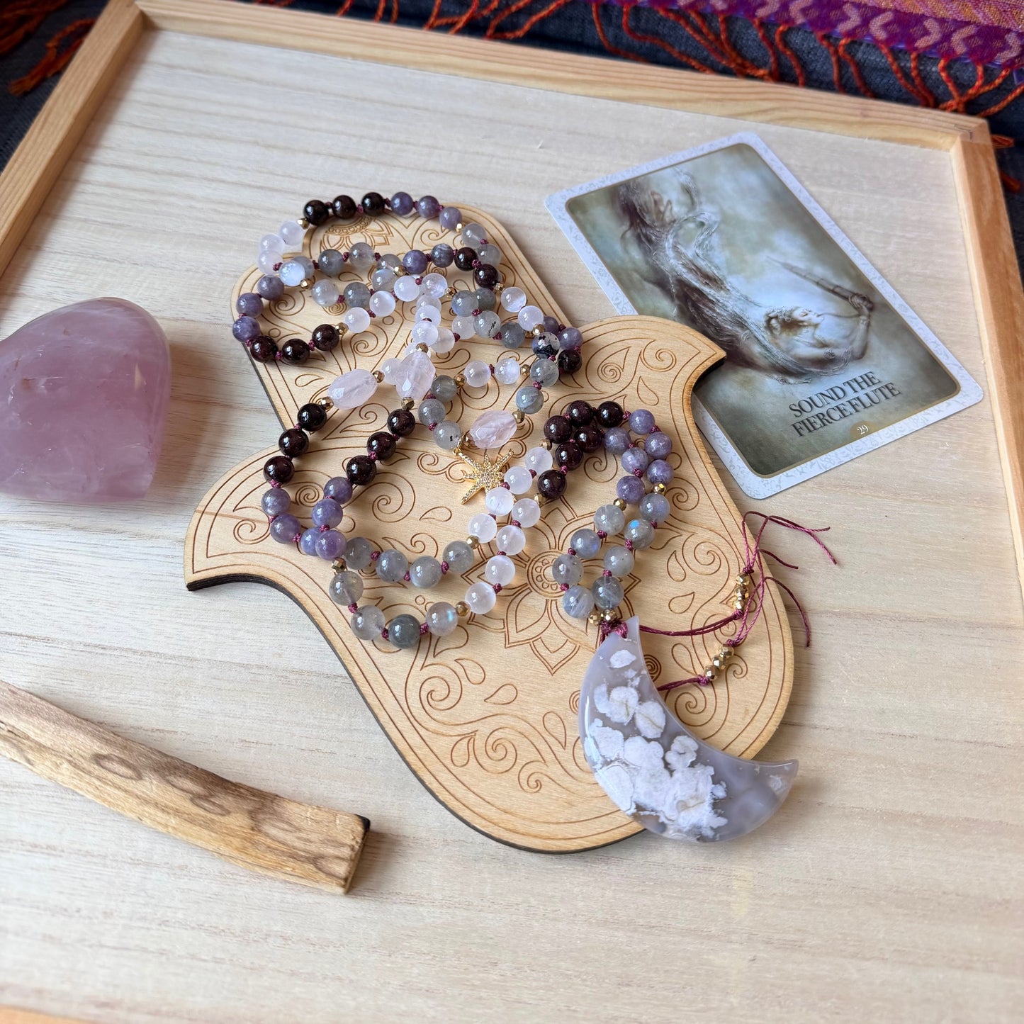 Quan Yin 108 Beads Mala Necklace