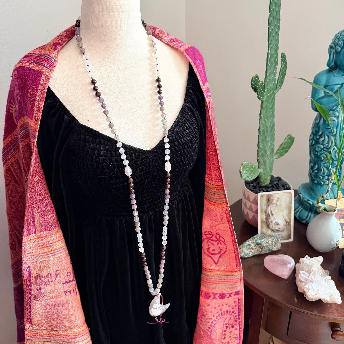 Quan Yin 108 Beads Mala Necklace