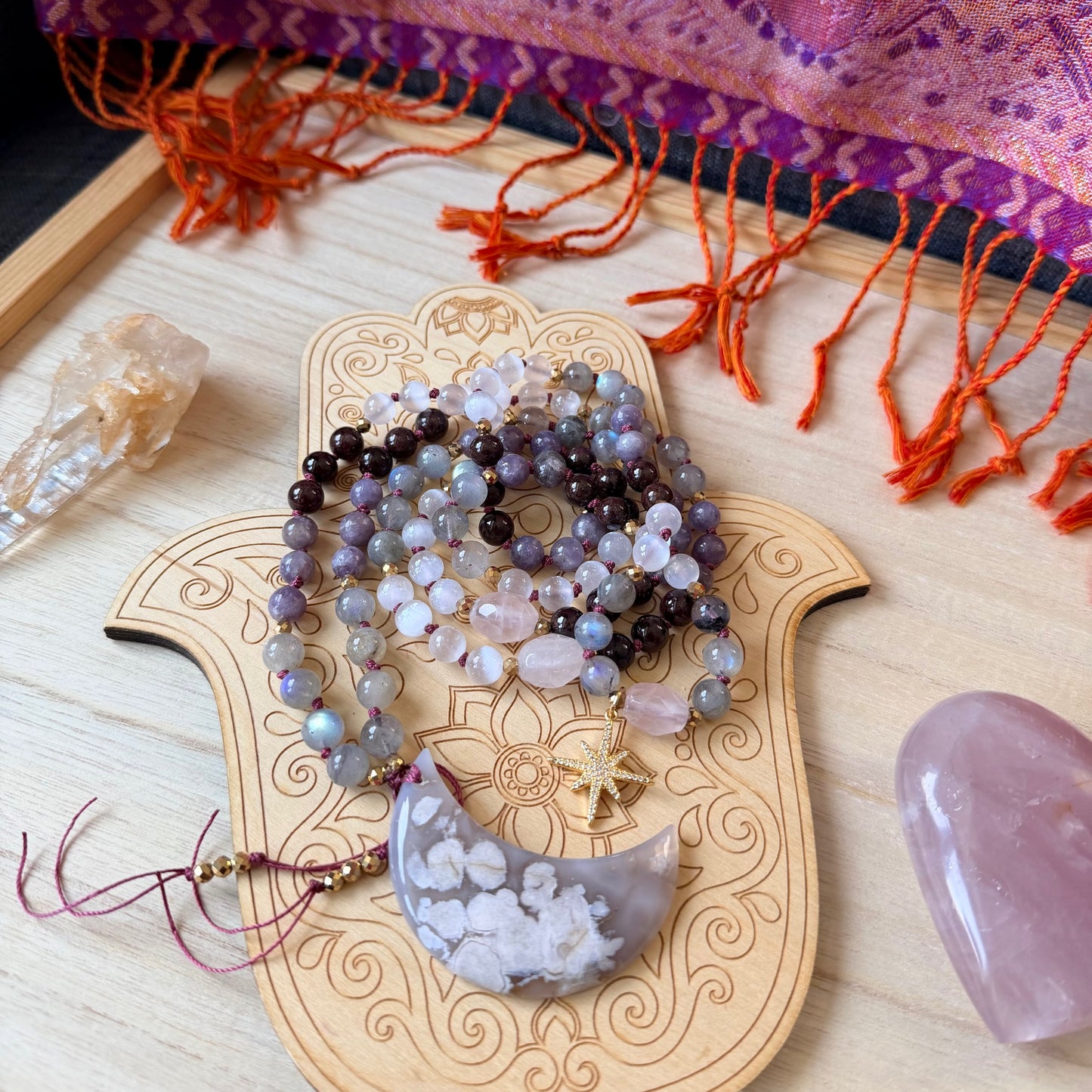 Quan Yin 108 Beads Mala Necklace