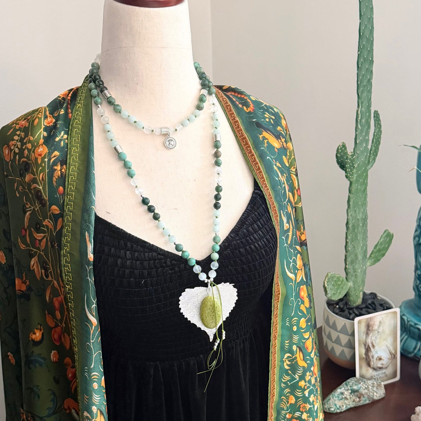 Tarot Inspired 108 Beads Mala Necklace