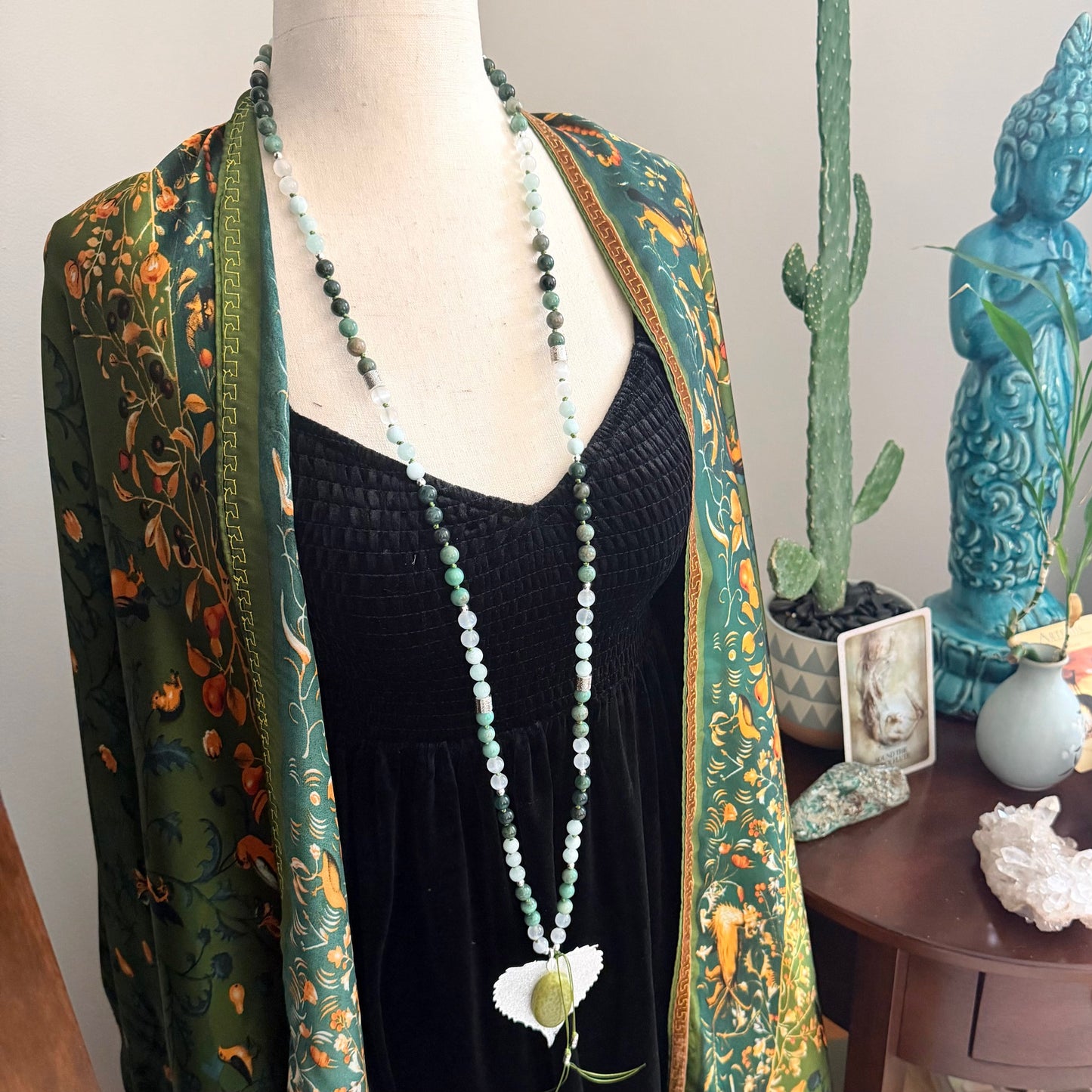 Tarot Inspired 108 Beads Mala Necklace