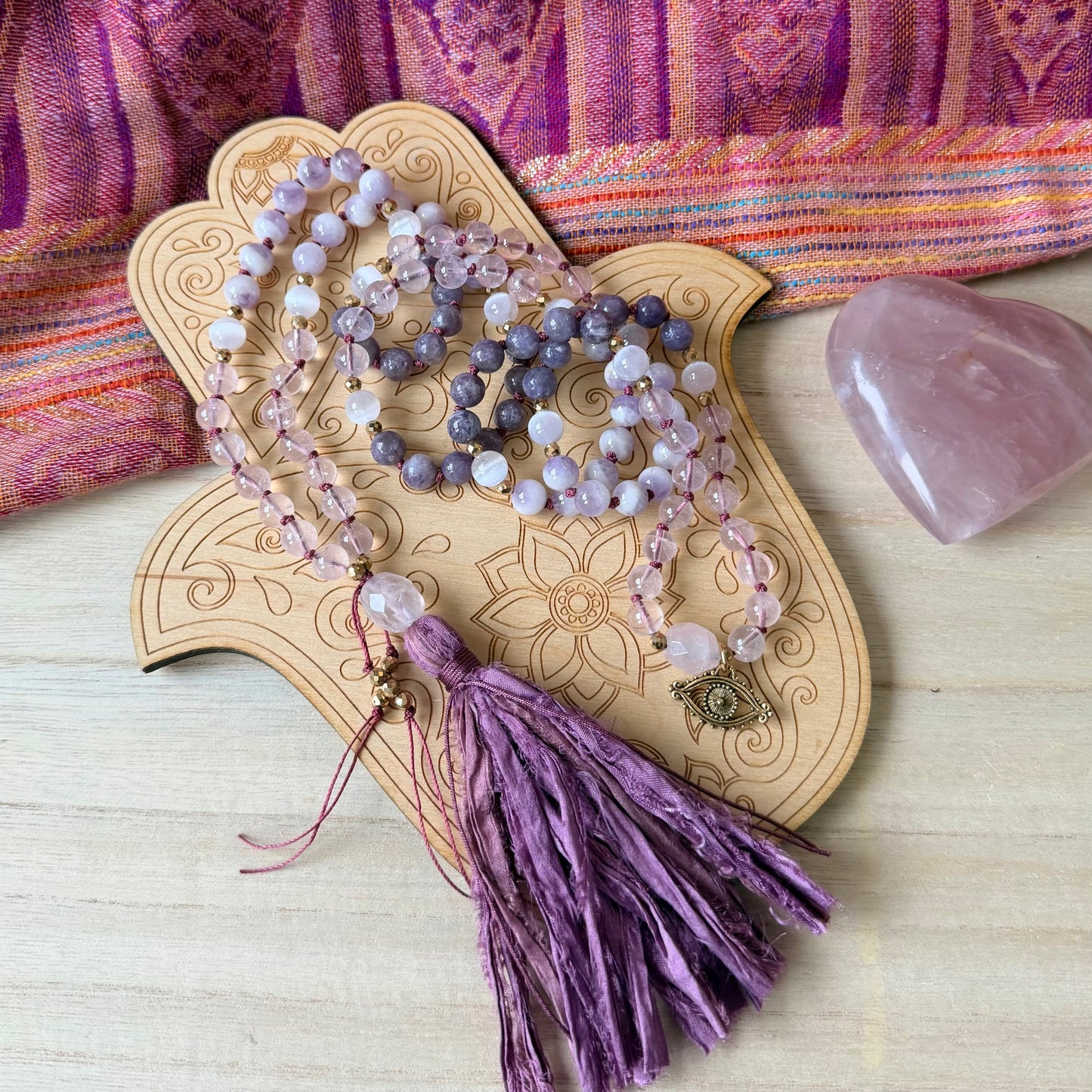 Love's Embrace 108 Beads Mala Necklace