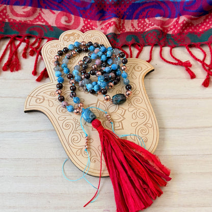 Tarot Inspired 108 Beads Mala Necklace