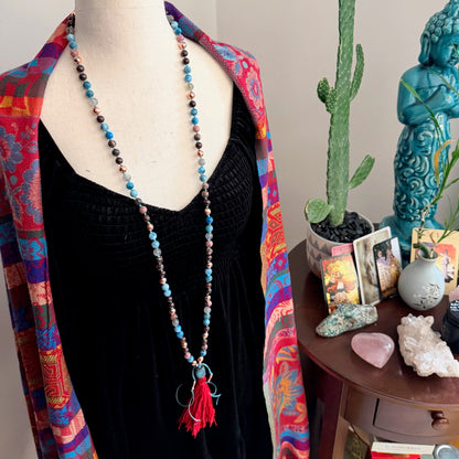 Tarot Inspired 108 Beads Mala Necklace