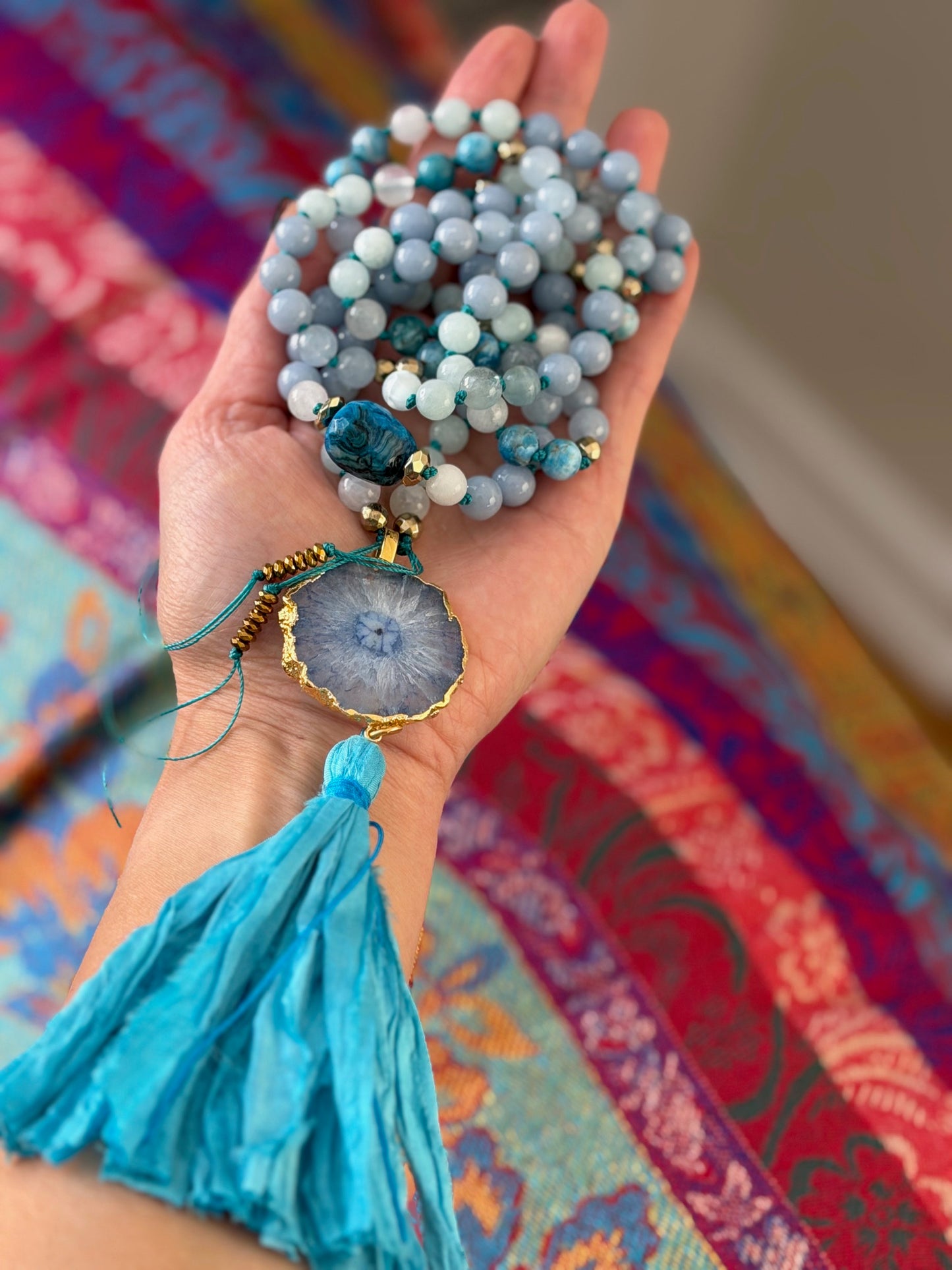 Goddess Eirene 108 Beads Mala Necklace