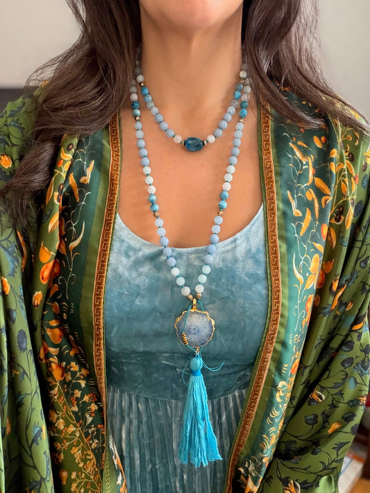 Goddess Eirene 108 Beads Mala Necklace
