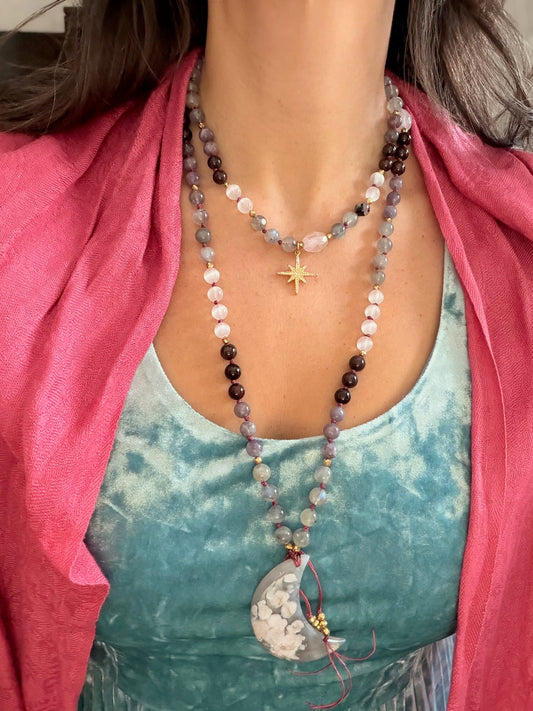Quan Yin 108 Beads Mala Necklace