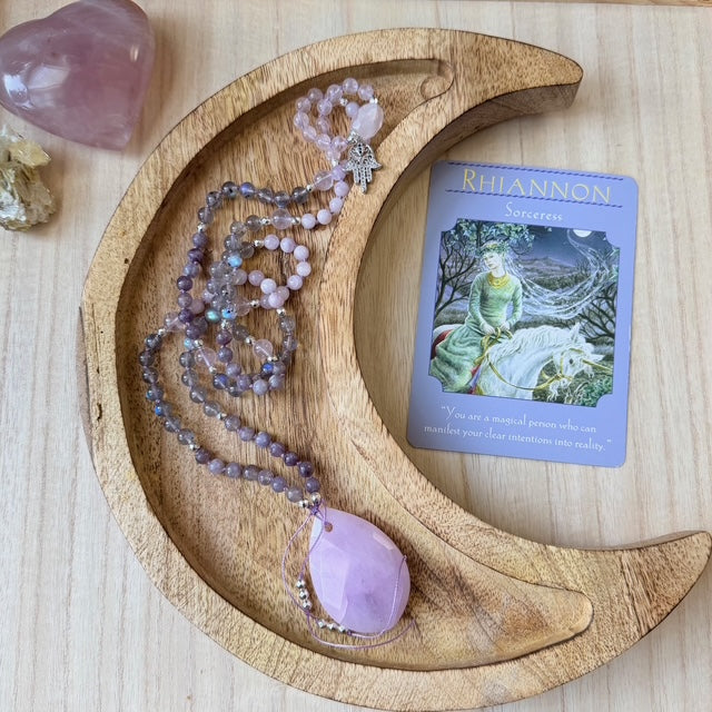 Rhiannon Inspired 108 Beads Mala Necklace