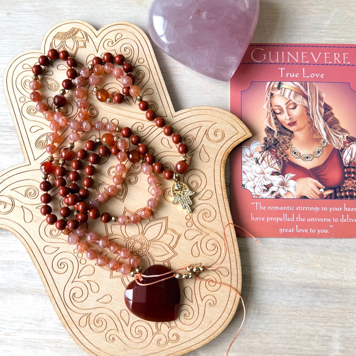 Goddess Guinevere 108 Bead Mala Necklace