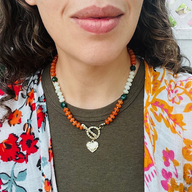 Earth's Pulse Candy Gemstone Necklace