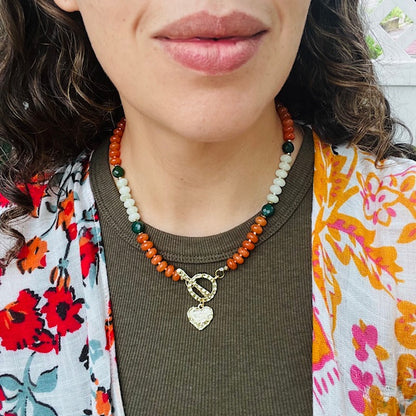 Earth's Pulse Candy Gemstone Necklace