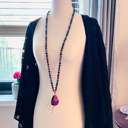 Moon Enlightenment 108 Beads Mala Necklace