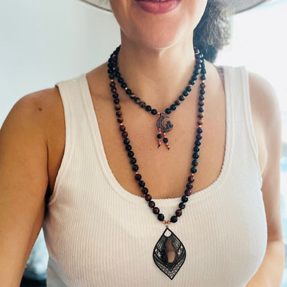 Divine Lightning 108 Beads Mala Necklace