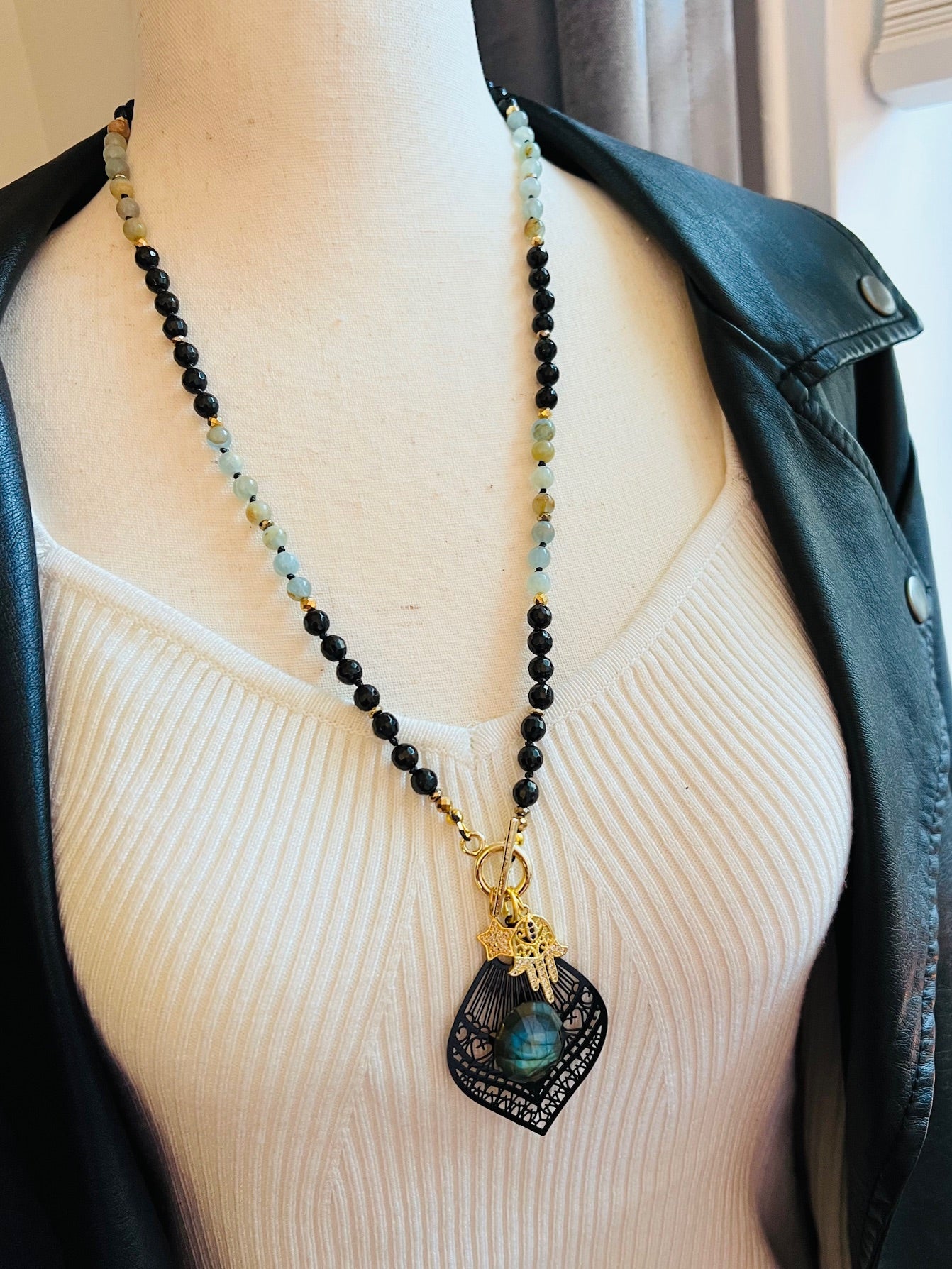 Spiritual Pathways Mid Length Mala Necklace