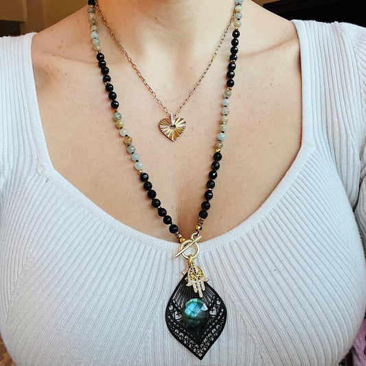 Spiritual Pathways Mid Length Mala Necklace