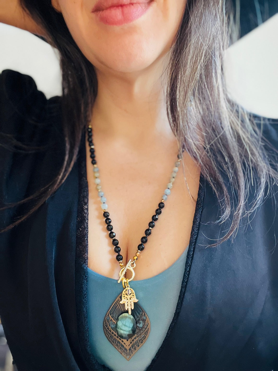 Spiritual Pathways Mid Length Mala Necklace