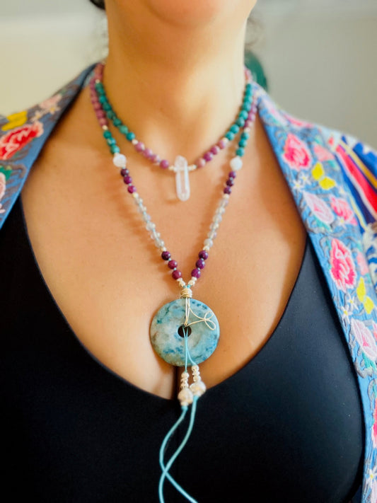 Deep Peace 108 Beads Mala Necklace