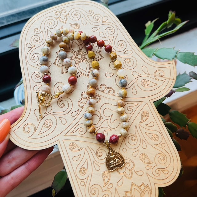 A New Path Short Mala Necklace