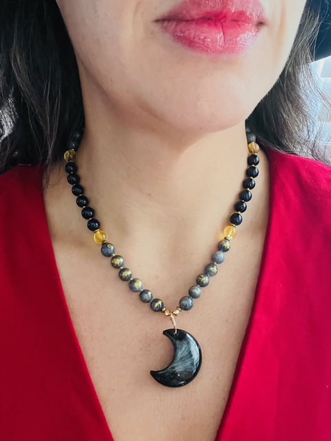 Cosmic Path Short Mala Necklace