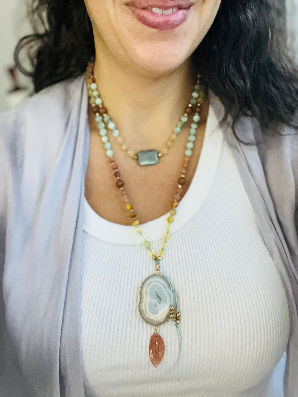 High Priestess 108 Beads Mala Necklace