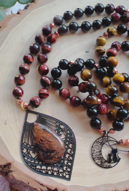 Divine Lightning 108 Beads Mala Necklace